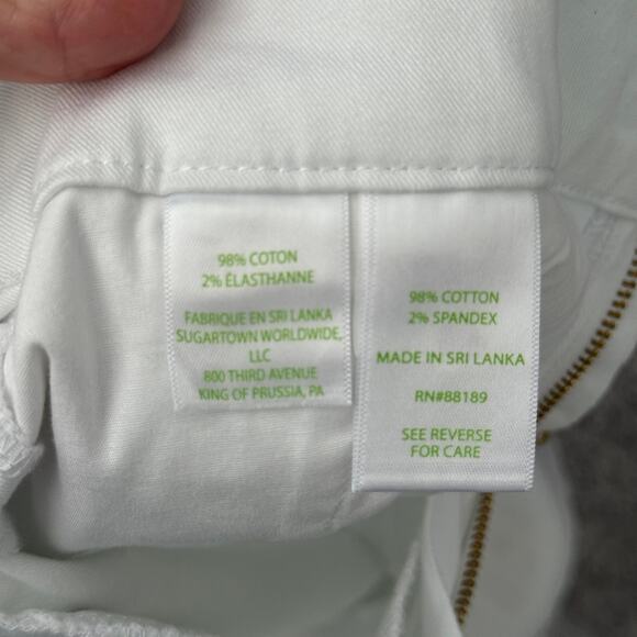 Lilly Pulitzer 5" Callahan Mid Rise White Short Size 4 - Picture 9 of 11
